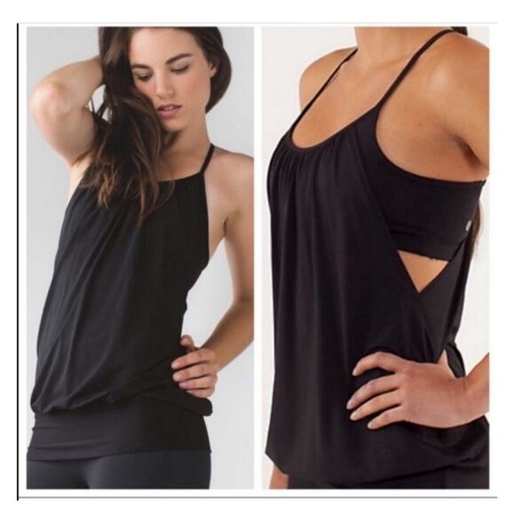 Lululemon Nouveau Limits black Tank size 4 - Picture 4 of 9